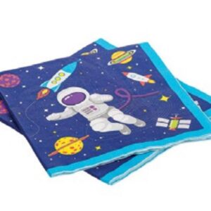 Teller, Becher, Servietten - Astronaut Birthday Party Decorations