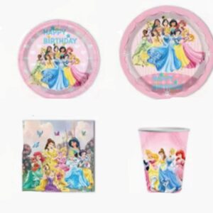 Teller, Becher, Servietten - Princesses