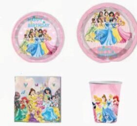 Teller, Becher, Servietten - Princesses
