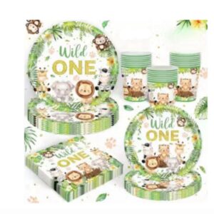Teller, Becher, Servietten - Wild ONE