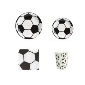 Teller, Becher, Servietten - Fussball