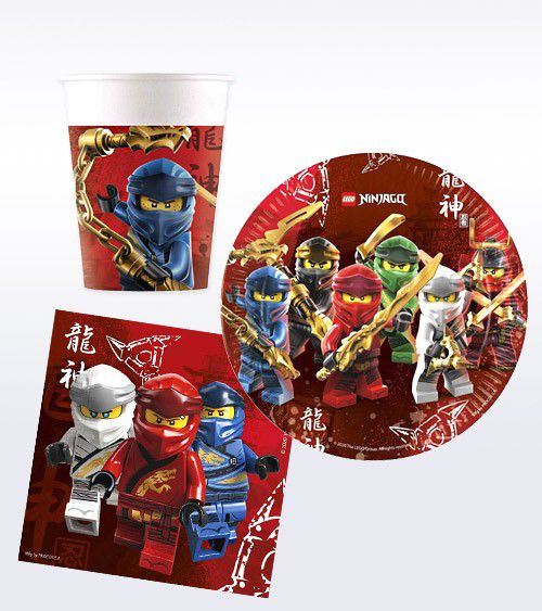 Teller, Becher, Servietten - Lego Ninjago