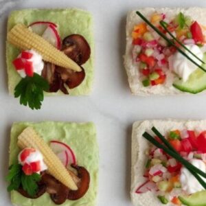 Canapé Platte 32 stk.