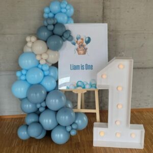 Staffelei dekoration inkl. Girlande