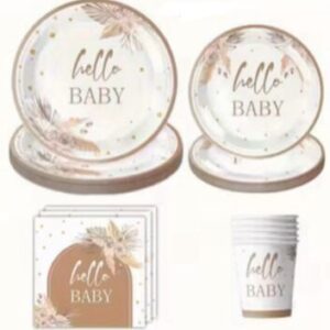 Teller, Becher, Servietten - Hello BABY